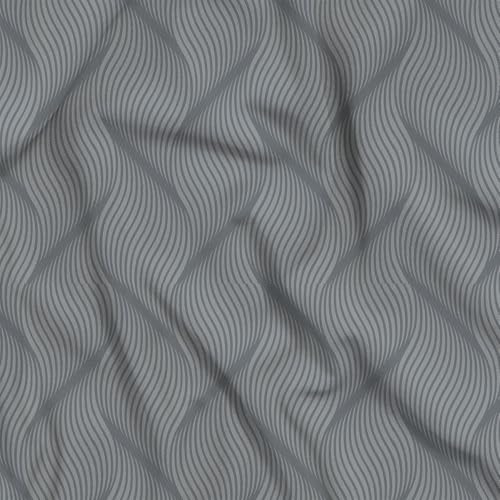 Image of BOUTIQUE LIVING India Radiance Cotton Blend 825 CVC Grey King Bedsheet with 2 Pillow Covers