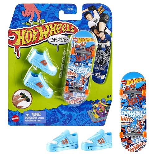 Hot Wheels Skate Veículo de Brinquedo Skateboard com Tênis Variado para crianças a partir de 5 anos