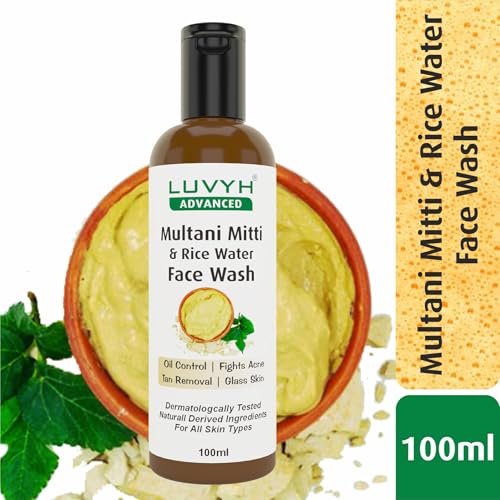 Image of Luvyh Multani Mitti and Rice Water Face Wash 100ml
