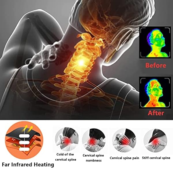 KUMADAI Verwarming Sjaal USB Verwarmde Sjaal voor Vrouwen Mannen Hals Verwarming Pad Draagbare Wasbare Halswarmer Sjaal met Power Bank