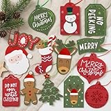 Beautiful Christmas Gift Tags - 60 Quality Paper Labels with Rope for Personalizing Your Holiday Presents - Spread Joy and Cheer with These Festive Christmas Name Tags
