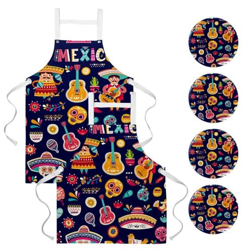 Tablier de cuisine grand format contre les taches de nettoyage et cuisine