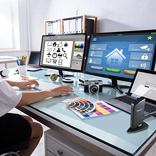 Zettaguard USB 3.0 Universal Laptop Dual Monitor Docking Station Dual Video Monitor Display HDMI & DVI with Gigabit Ethernet, Audio, 6 USB Ports for Laptop, Ultrabook and PC - Thumbnail 6