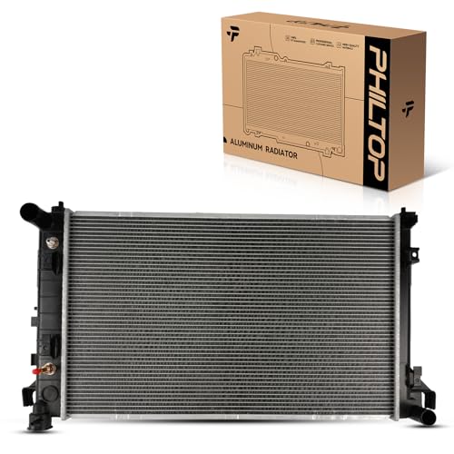 Image of PHILTOP Core Radiator Compatible with 1998-2002 Ram 1500 5.9L 1998-2002 Ram 2500 /3500 V8(w /Old Body Style) Transmission Oil Cooler Included