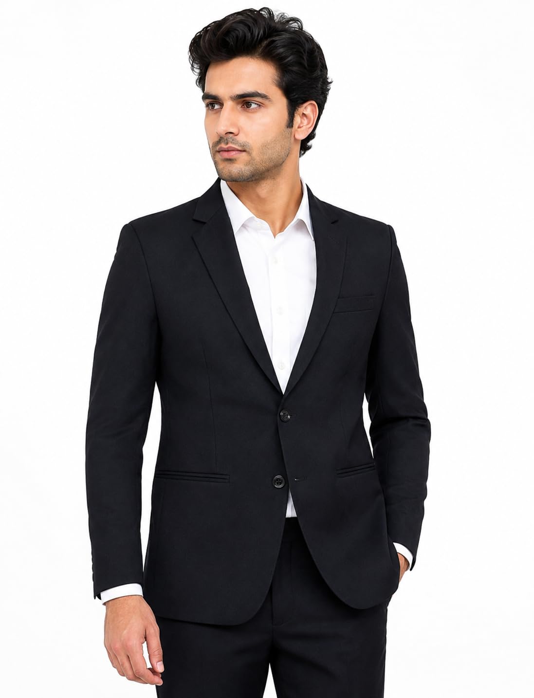 Mens Coat Black Blazer Casual Formal for Boys for Advocate Slim fit Office Wedding All Purpose-picture-21