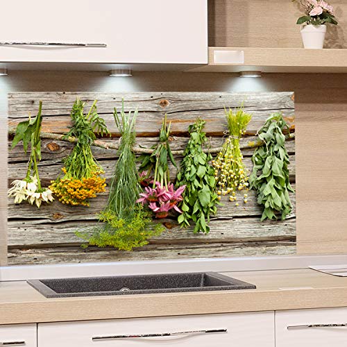 GRAZDesign Protector contra salpicaduras de cristal para cocina,