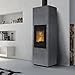 Produktbild Lotus LO-449 Beto 700M Plus Kaminofen Tür Schwarz, Rauchabgang oben/A+