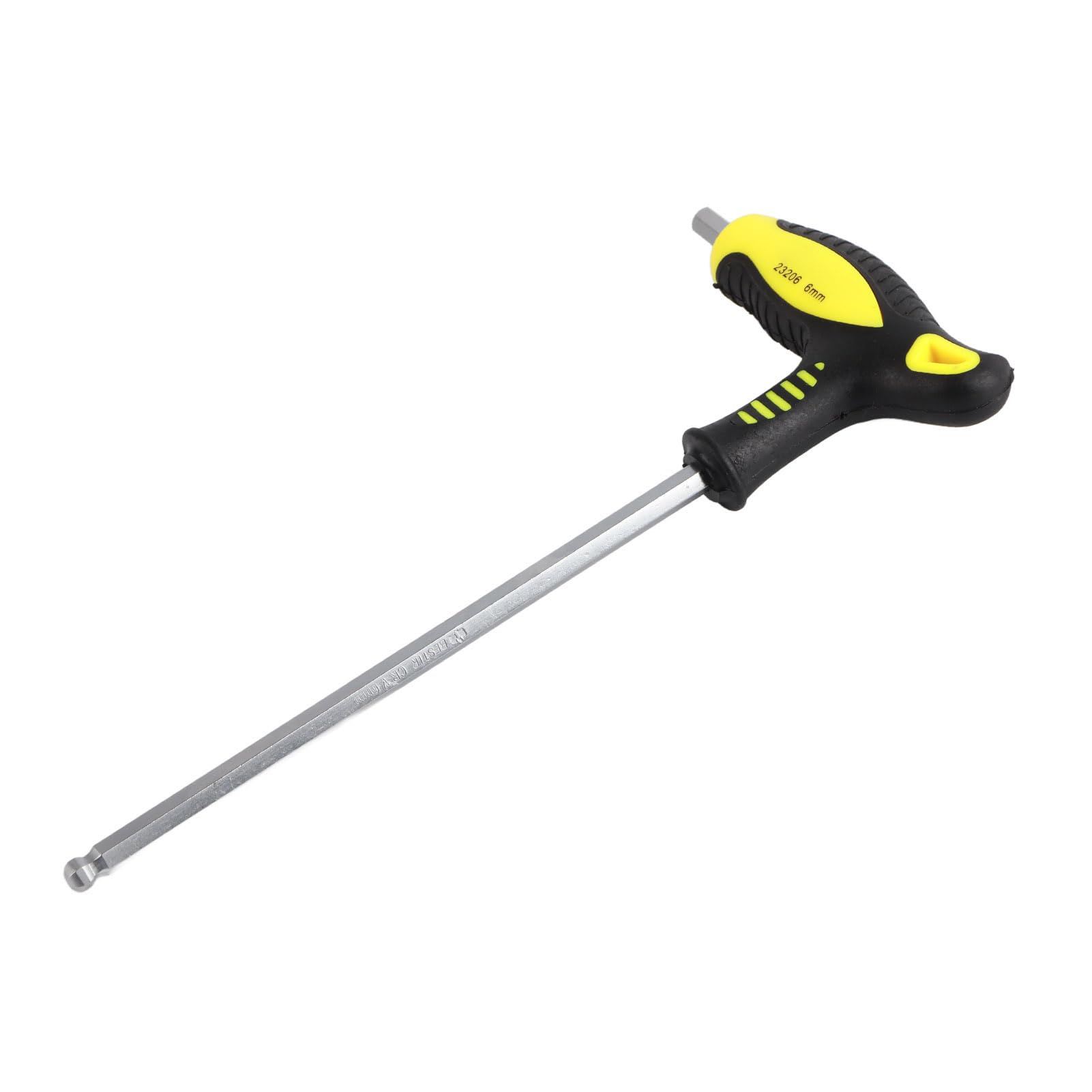 Tyenaza cabeza de bola en forma de T mango largo llave hexagonal herramienta de mano de reparación profesional extremo de bola cabeza hexagonal llave Allen broca (6mm)
