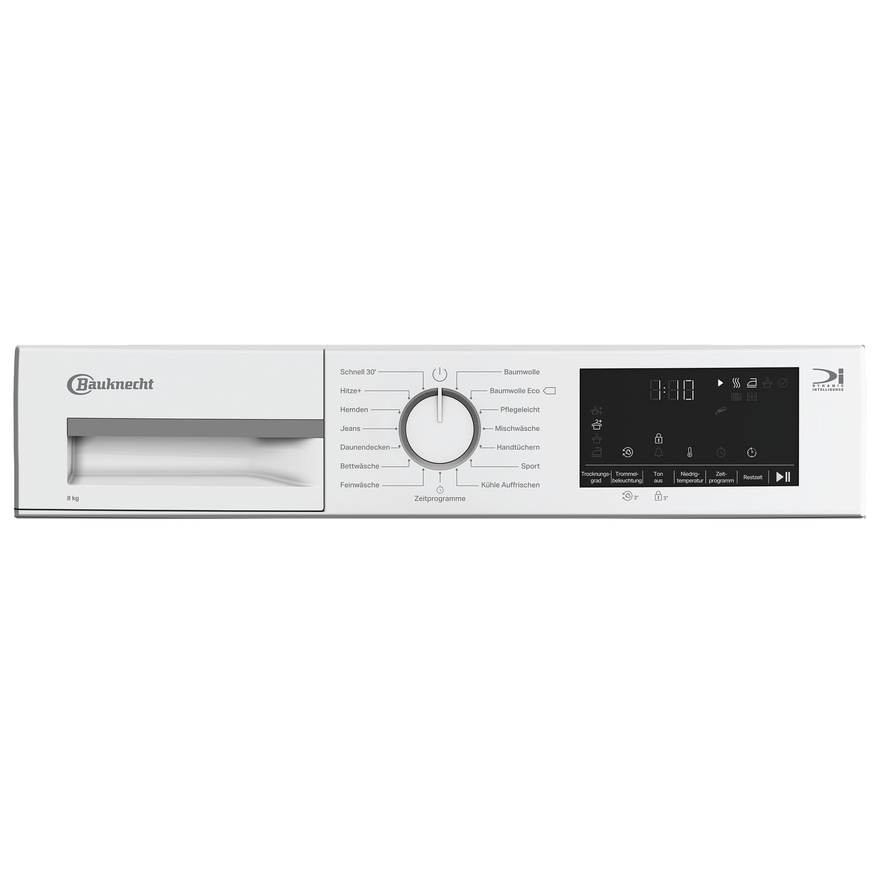 Bauknecht BT 84D WWS Wärmepumpentrockner /8 kg/EEK D/Precision Dry - Intelligentes Trocknen/Slim - extra schmal/Trommelbeleuchtung