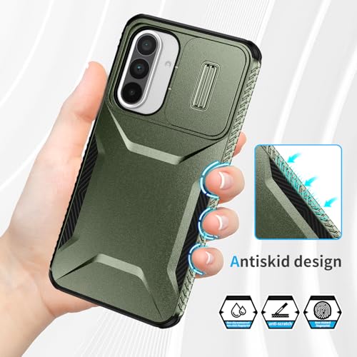 Coque Galaxy A36 5G robuste verte pour stopper les rayures d'objectif - 4