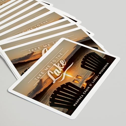 Baraja de cartas Poker Waupaca Wisconsin 52 naipes adultos miniatura 5