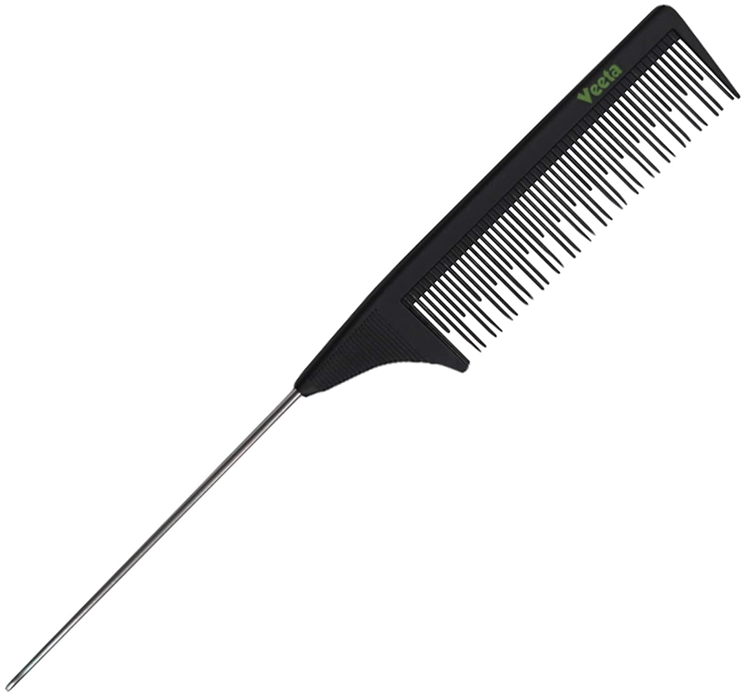 MAYU Professional Carbon Fiber Comb - (Multiple Styles) Anti Static Heat & Chemical Resistant Hair Combs - Rat Tail Comb, Styling Comb, Wide Tooth Comb, Wave Comb (Black) (Rat Tail Comb)