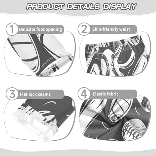 Toddler Girls Leggings Printed Yoga Pants Leggings Seamless Pattern with Different Balls Sport for Kids3