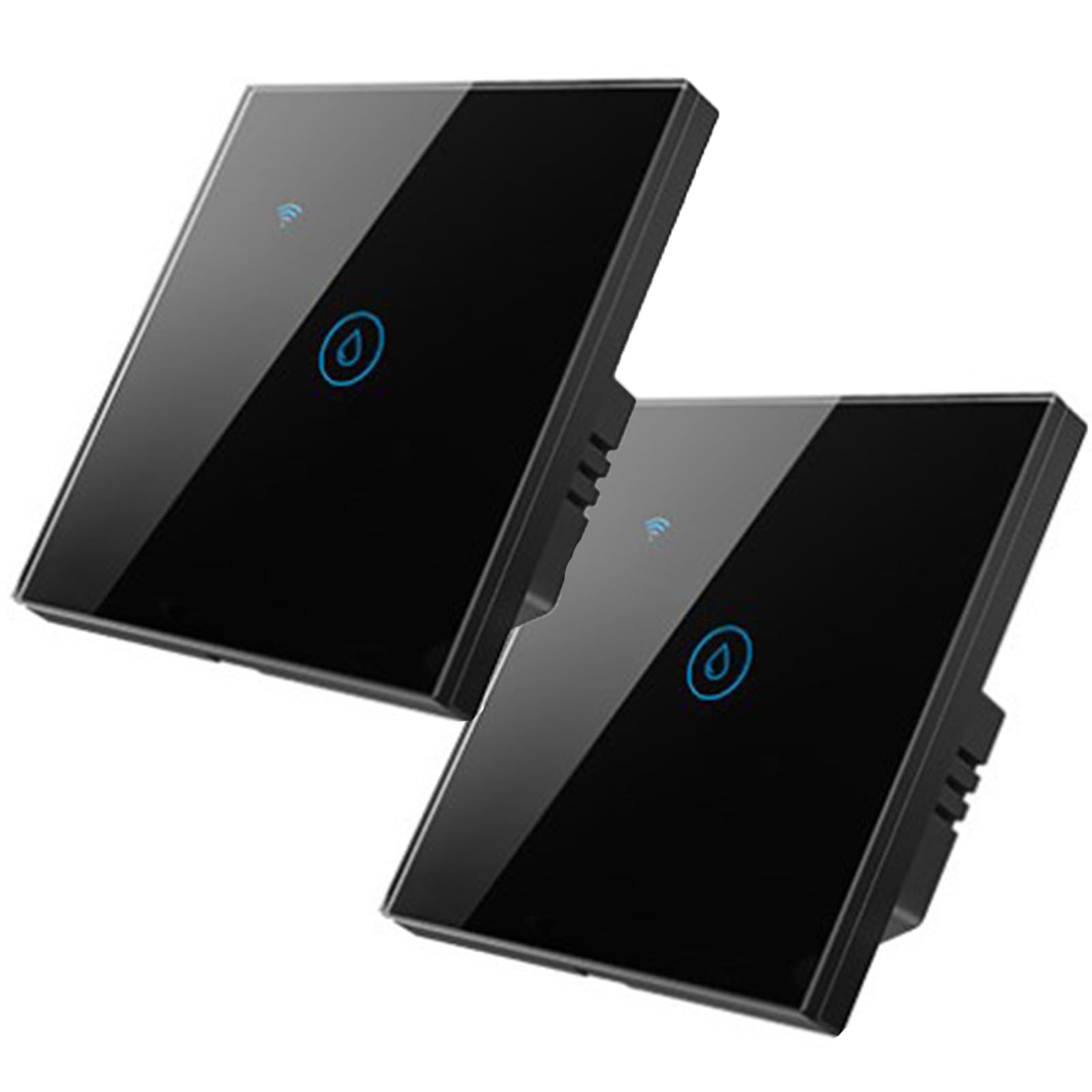 2PCS Smart Immersion Heater Timer Switch, 2.4Ghz WiFi Water Heater Switch, Smart Touch Boiler Switch with Timer, Smart Life APP Remote Control, Works with Amazon Alexa & Google Assistant (BK-2)