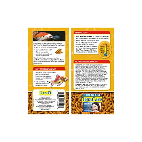 TetraPond Koi Vibrance 4.94 Ounces, Soft Sticks, Floating Pond Food (16359) - Image 6