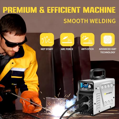 SSIMDER ARC Welder Machine Mini Inverter Welder ARC-200SI 240v MMA/Lift TIG/Hot Start/ARC Force Anti-Stick Portable Welding Machine with Smart LCD Display for Home DIY, Auto Repair, Metal Crafting 9 SSIMDER ARC Welder Machine Mini Inverter Welder ARC-200SI 240v MMA/Lift TIG/Hot Start/ARC Force Anti-Stick Portable Welding Machine with Smart LCD Display for Home DIY, Auto Repair, Metal Crafting - Image 9
