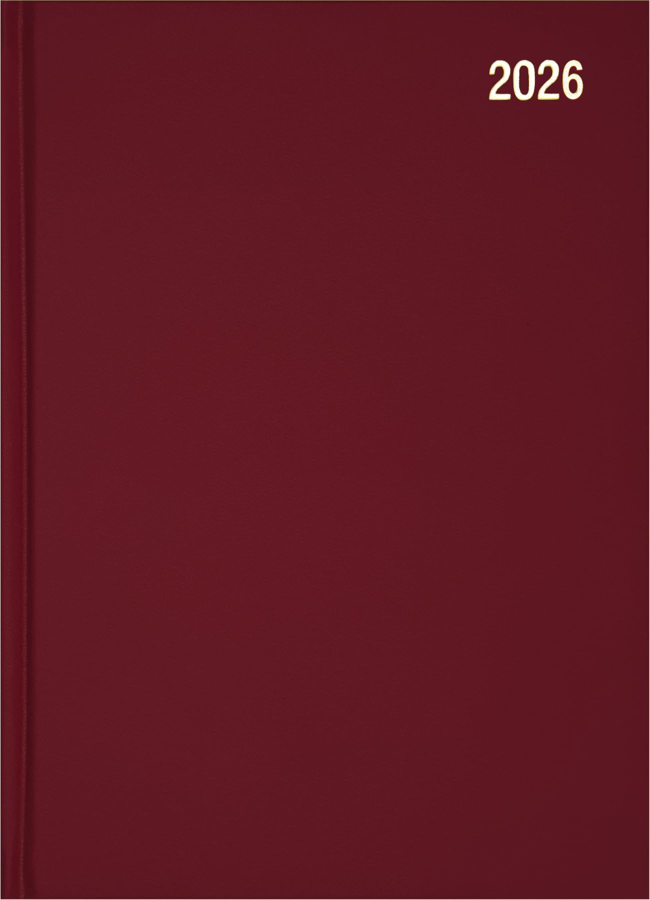 Star Note 2026 A5 Week to View Diary Planner Daily Organiser - Burgundy