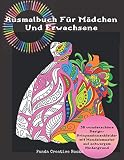 Ausmalbuch Für Mädchen Und Erwachsene- 50 wunderschöne Design-Prinzessinnenkleider mit Mandalamuster auf schwarzem Hintergrund: Mandala Malbuch Prinzessin Kleid - Malbuch Erwachsene Frauen