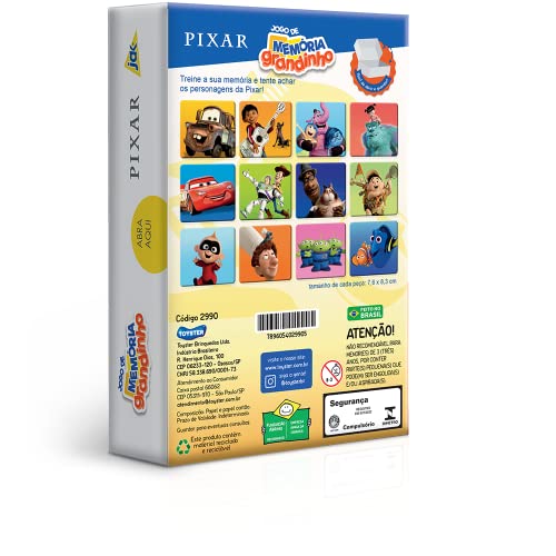 Pixar - Jogo de Memória - Grandinho - Toyster Brinquedos