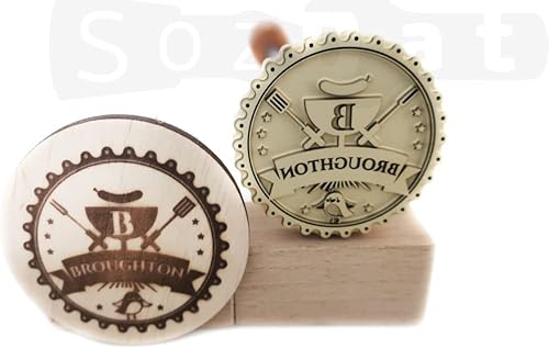 Miniatura 2 de SozDat Plancha de marca personalizada para tartas  Plancha de marca de carne para asar  Marcador de carne personalizado  Plancha de marca de carne