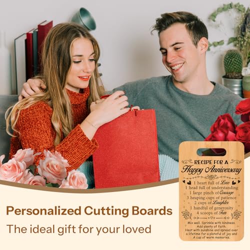 Tabla de cortar conmemorativa para aniversario, regalo para ella, regalos de boda para pareja miniatura 7