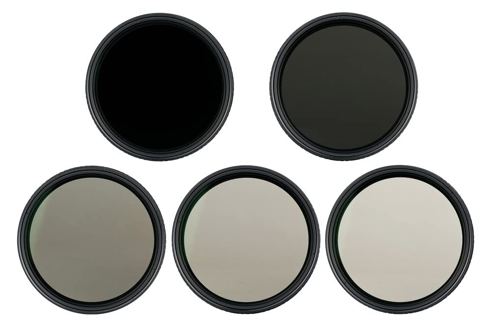 JJC Filtro ND variabile 49 mm (ND2 - ND2000) Filtro obiettivo a densità neutra regolabile, rivestimento a 18 strati vetro ottico HD per obiettivo fotocamera DSLR fotografia paesaggio