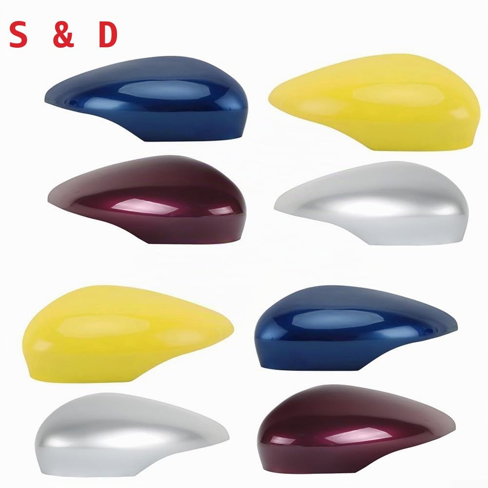 Niceminiwall Applicabile per Ford Fiesta 2008-2017 copertura dello specchietto laterale, guscio per specchietto retrovisore in ABS, parti esterne di ricambio, lati sinistro e destro (viola)