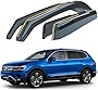 Goodyear Shatterproof in-Channel Window Deflectors for Volkswagen Tiguan 2018-2023, Rain Guards, Window Visors for Cars, Vent Deflector, Car Accessories, 4 pcs - GY003448LP