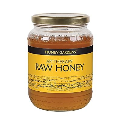 Honey Gardens Raw Honey, 2-Pound Glass Bottle
