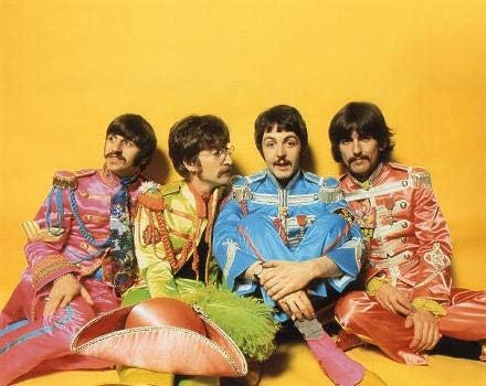 Amazon ブロマイド写真 ザ ビートルズ The Beatles サージェント ペパーズ ロンリー ハーツ クラブ バンド カラフル衣装の4人 アイドル 芸能人グッズ 通販