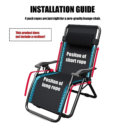 4 Pezzi Corda di Ricambio Elastica per Sedia a