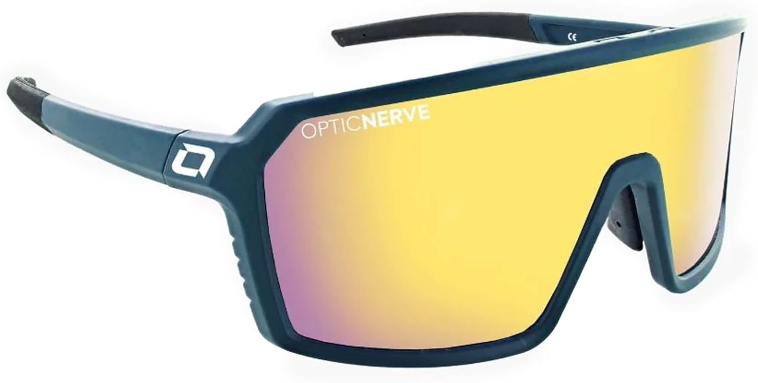 Optic Nerve FixiePHENOM Premium Performance Sport Sunglasses - Lightweight Frame, UV Protection, Anti-Glare - Unisex Fit