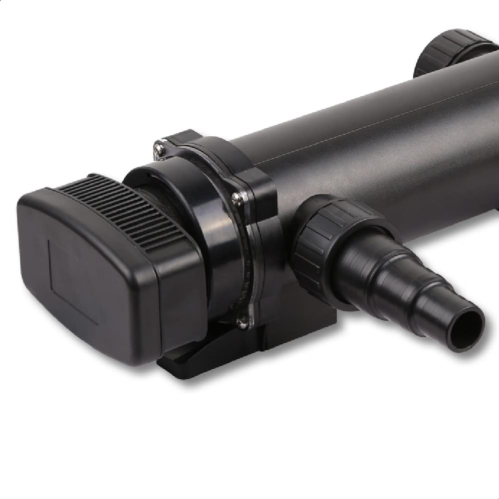 SunSun Komplettset: CBF-350C Teichfilter bis 90000 L Teichfilteranlage als Durchlauffilter, CUV-318 Teichklärer UVC Klärer mit 18 Watt UV-C Leistung