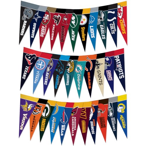 Rico Industries NFL Football Complete 4' x 9' Felt Mini...