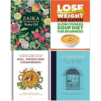 Zaika [Hardcover], Lose Weight Fast The Slow Cooker Spice-Guy Curry Diet Recipe Book, Dal Medicine Cookbook, Dishoom [Hardcover] 4 Books Collection Set