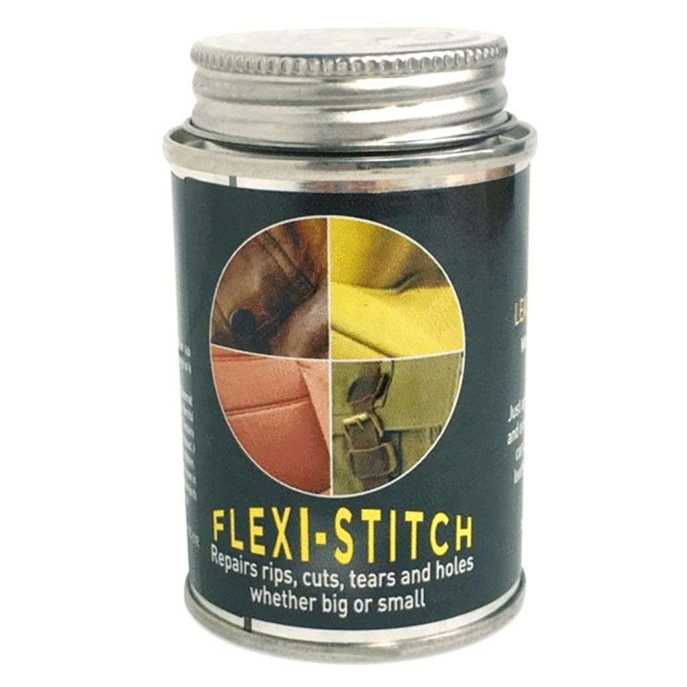 Liquid Leather Flexi-Stitch, 4 oz. Clear Leather and Vinyl Adhesive Repair Adhesive