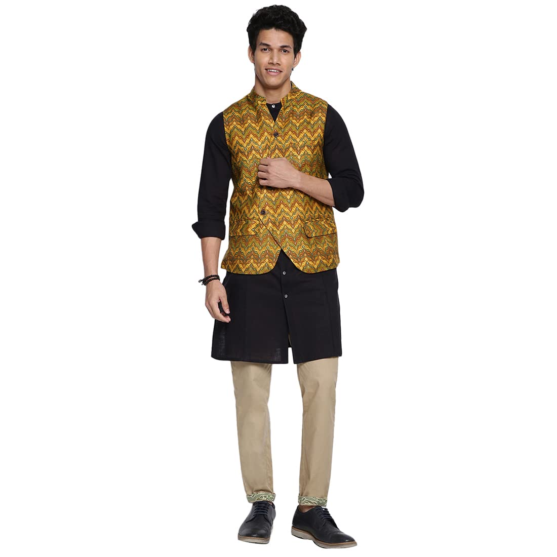 Fabindia Herren Nehru Jacke