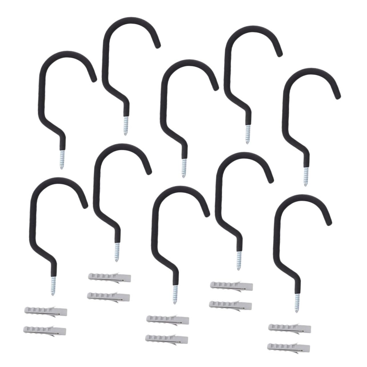 VICASKY 10pezzi Gancio per Bici da Parete in Ferro Gancio per Bici da Garage Supporto da Parete per Bicicletta Multiuso per Appendere