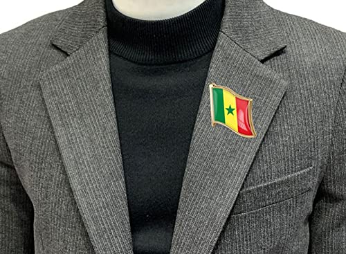 Image of vmcoatdu Country Flag Pin Badge International Travel Brooch Metal Alloy Souvenir Pin for Hat Clothes Backpack
