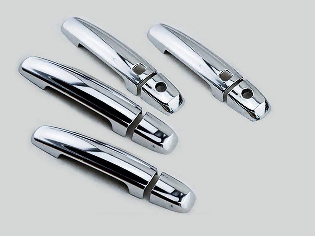 AUTOXYGEN ABS Plastic Car Door Handle Chrome Plated Front & Rear Door Guard/Cover for Grand Vitara (with Sensor, Set of 4 Pieces)-image-15