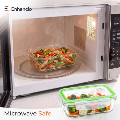 Image of Borosilicate Food Glass Containers with Air-Vent Lids, Rectangular | 410 ml Each, Set of 2 | Airtight & Leakproof | Microwave, Freezer & Dishwasher Safe for Kitchen, Fridge and Lunch