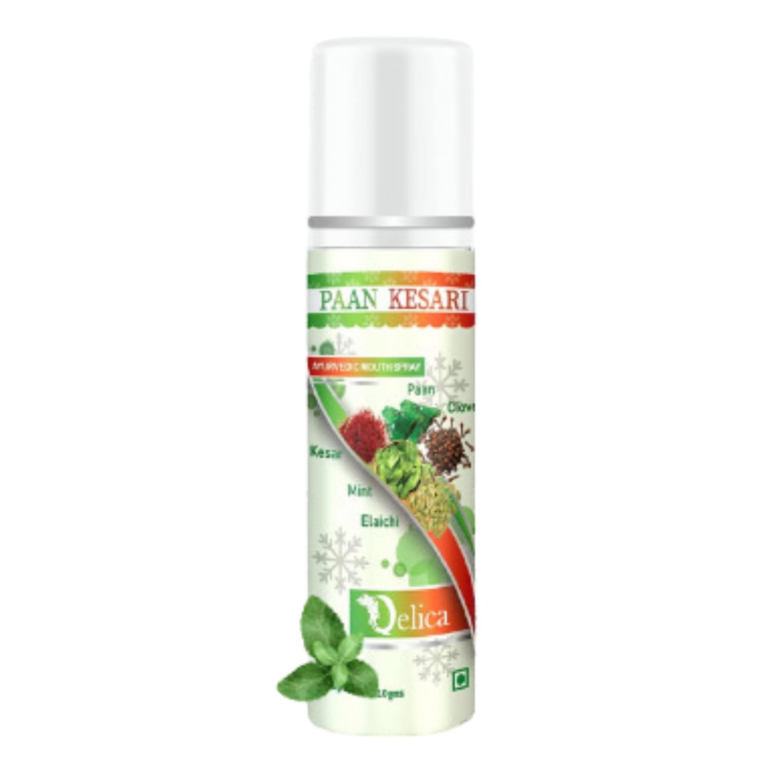 QELICA Mens and Womens Paan Kesari Instant Mouth Freshner Spray | Longlasting Freshness, Gumand Tooth Protection Spray |Multi | 10 G (Pack of 1)