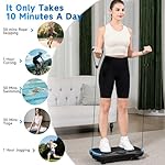 Vibration Plate Exercise Machine for Lymphatic Drainage, Vibration Machine for Full-Body Weight Loss Shaping, Vibrate Fitness Platform 400 Lbs & 200 Adjustable Speeds for Women Men Home - Image 2