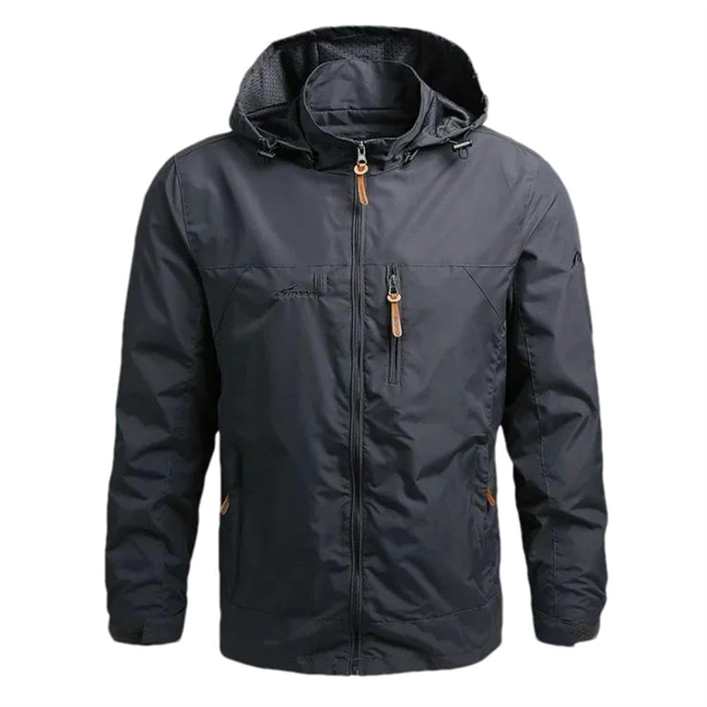 Veste d'automne décontractée pour homme veste légère mi-saison poche