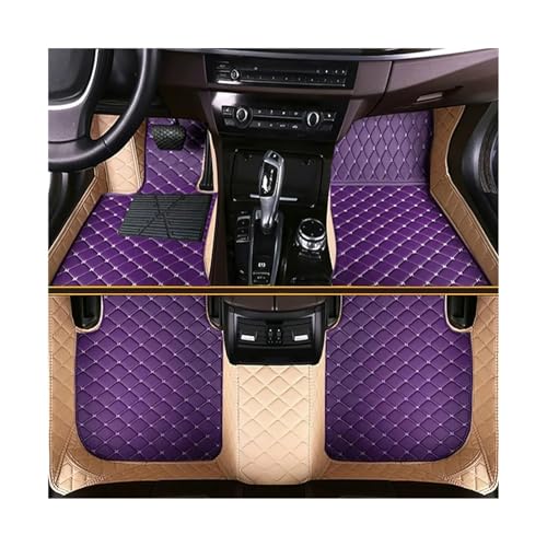 ベンツ CLA クラス C118 2020 2021 2022 2023 2024 対応カーフロアマット 自動車アクセサリー フットカーペット(29-Purple And Beige,LHD)