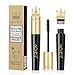 Produktbild 4D Silk Lash Mascara für längere, dickere, voluminöse Wimpern, natürlicher wasserdichter Wischfest, ganztägig, voll, lang, dick, Wischfest