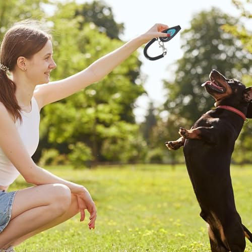 Dog Training Clicker, Pet Whistle 2-in-1, Behavior Aid Silent Recall Device met Polsband, Ideaal voor Cat Horse Bird Puppy Bediening Outdoor Indoor Gebruik, 6,5 x 3 x 2 cm - Afbeelding 4
