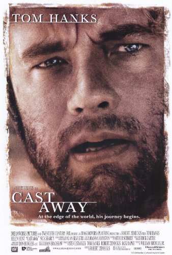 Cast Away Poster Movie 27x40 Tom Hanks Helen Hunt Nick Searcy