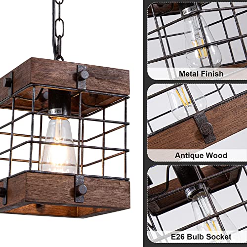 Farmhouse-Rustic-Chandelier-Light-Fixtures-1-Light-Square-Lantern-Pendant-Light-Hanging-Light-with-Adjustable-Chain-for-Kitchen-Dining-Room-Bedroom-Foyer-Hallway Farmhouse Rustic Chandelier Light Fixtures 1 Light Square Lantern Pendant Light Hanging Light with Adjustable Chain for Kitchen Dining Room Bedroom Foyer Hallway