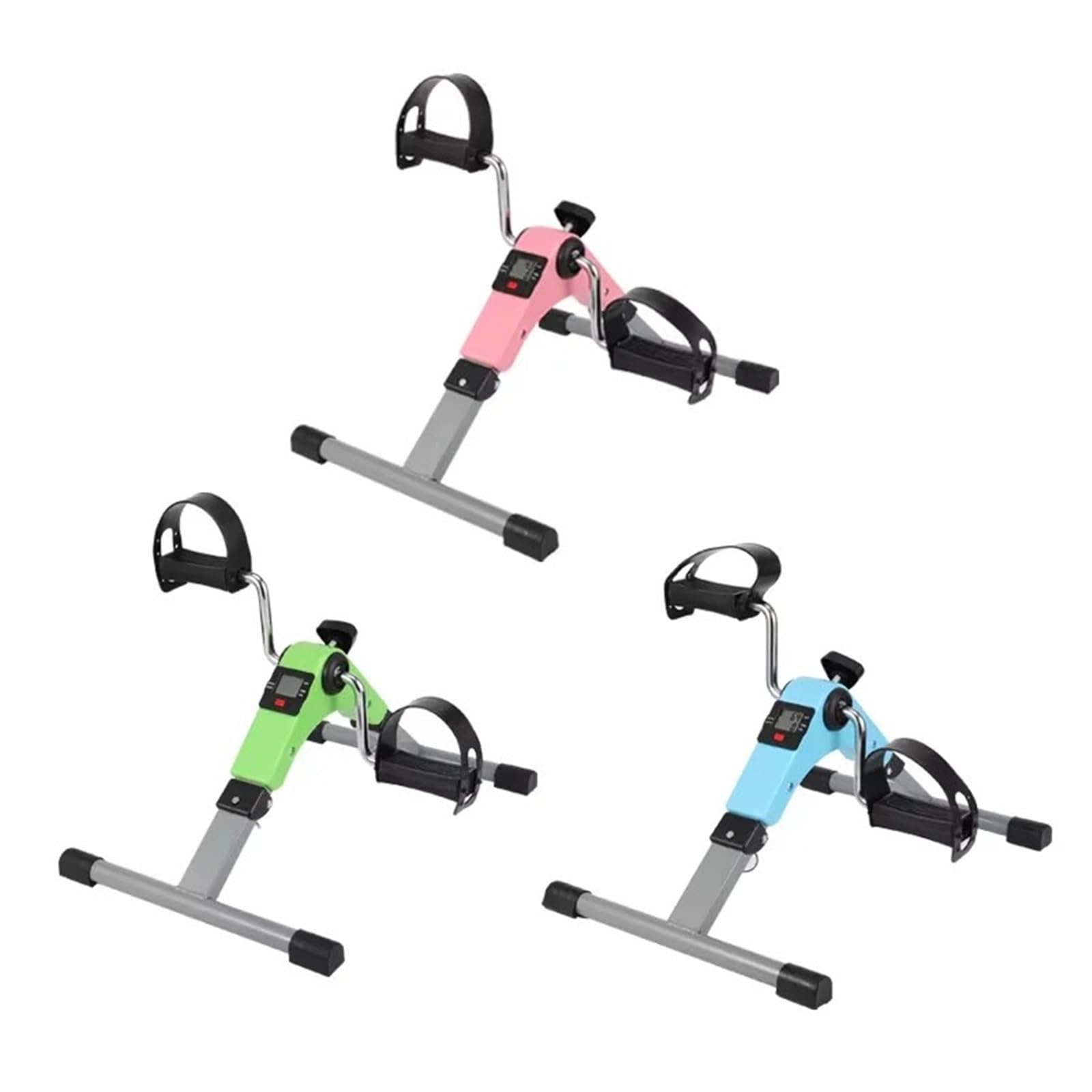 Mini bicicleta estática con pedales Mini cinta de correr plegable for el hogar, entrenador físico for piernas, entrenamiento rehabilitación, bicicleta estática compacta for uso doméstico